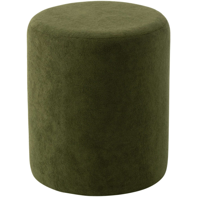 Pouf rond vert olive 36x36x41 cm Sirolo