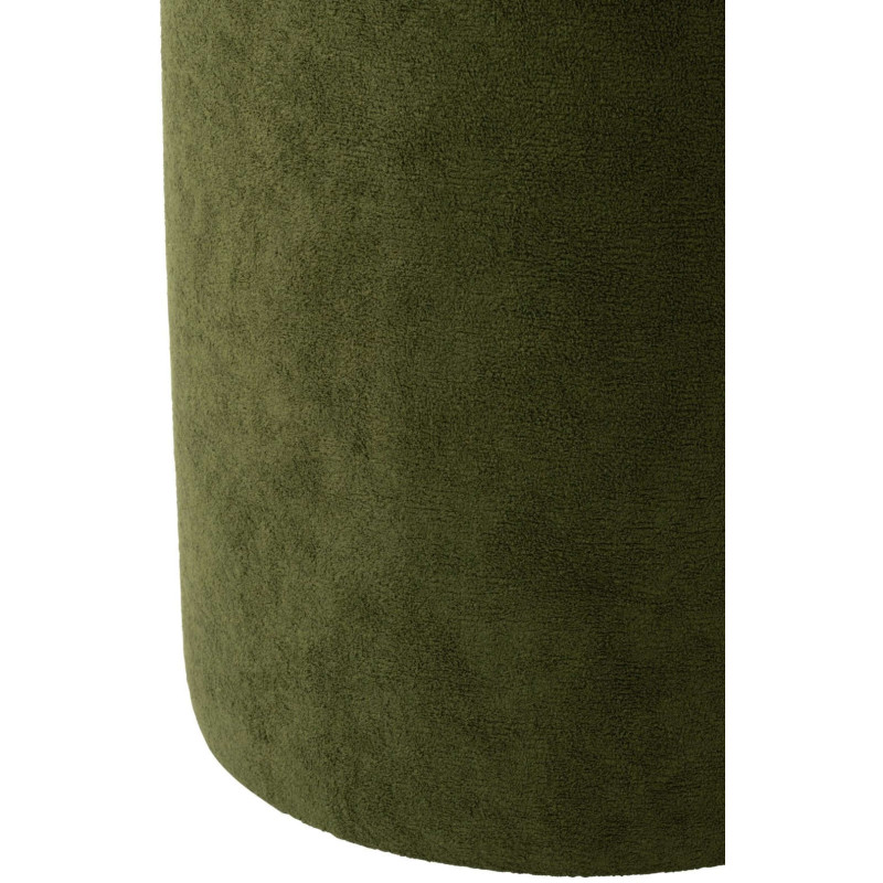 Pouf rond vert olive 36x36x41 cm Sirolo