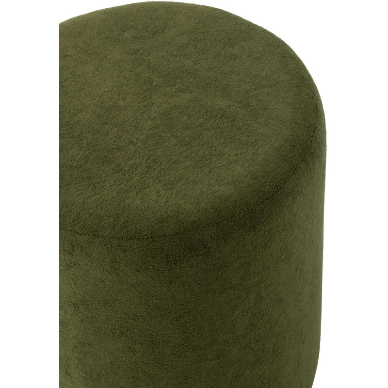 Pouf rond vert olive 36x36x41 cm Sirolo