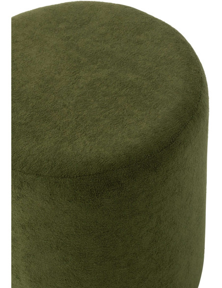 Pouf rond vert olive 36x36x41 cm Sirolo