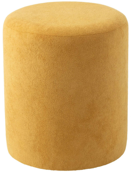 Pouf rond jaune moutarde 36x36x41 cm Sirolo