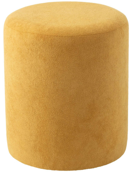 Pouf rond jaune moutarde 36x36x41 cm Sirolo