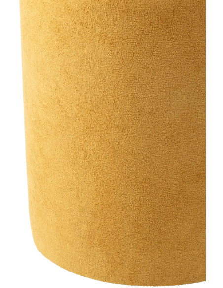 Pouf rond jaune moutarde 36x36x41 cm Sirolo