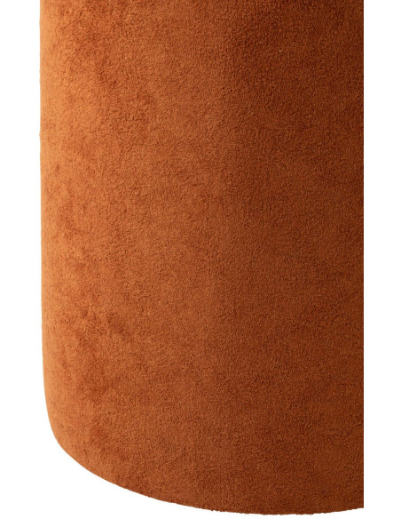 Pouf rond terracotta 36x36x41 cm Sirolo