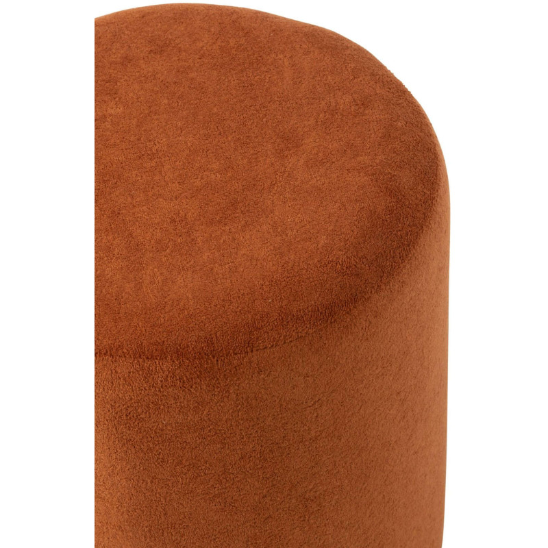 Pouf rond terracotta 36x36x41 cm Sirolo