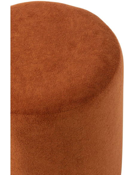 Pouf rond terracotta 36x36x41 cm Sirolo