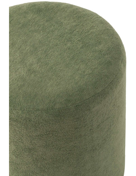 Pouf rond vert sauge 36x36x41 cm Sirolo