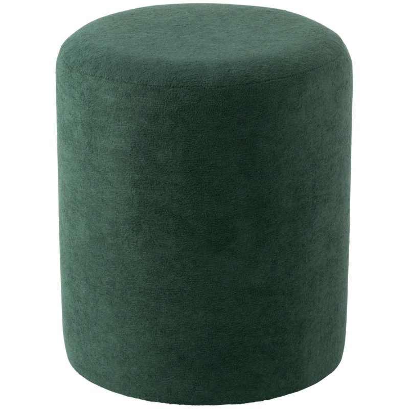 Pouf rond bleu pétrole 36x36x41 cm...