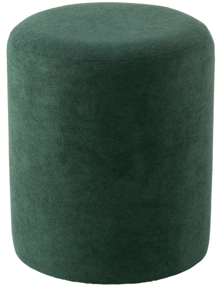 Pouf rond bleu pétrole 36x36x41 cm Sirolo