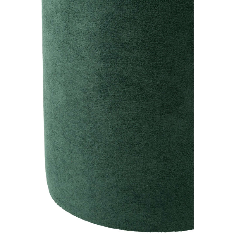 Pouf rond bleu pétrole 36x36x41 cm...
