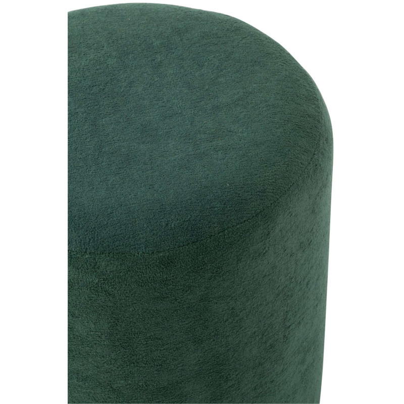 Pouf rond bleu pétrole 36x36x41 cm...