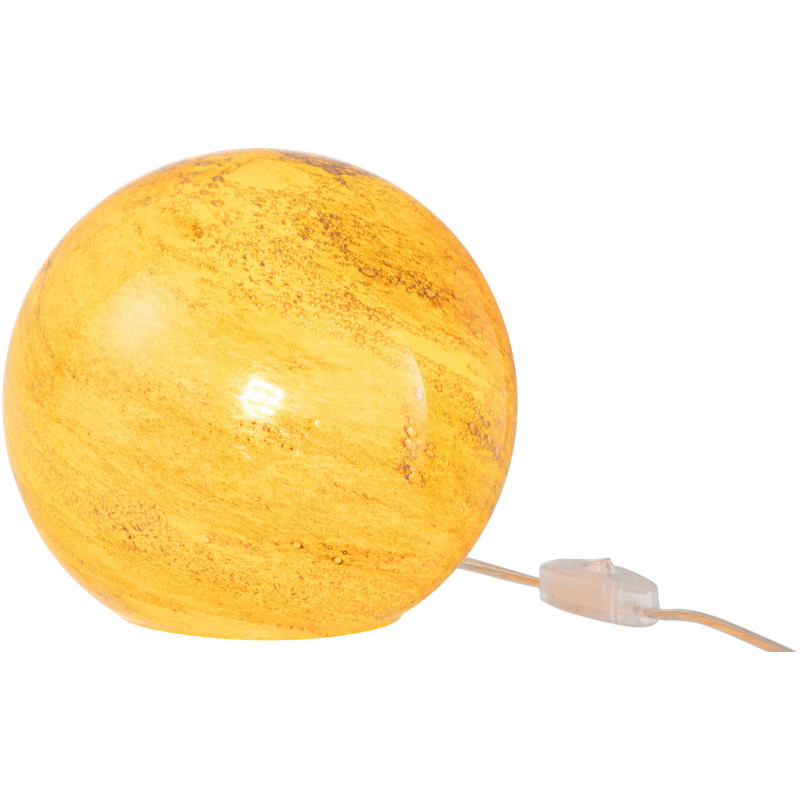 Lampe à poser Ronde Dany 20 cm en Verre Jaune - 2