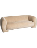 Canapé 3 places beige design arrondi 226 cm Atrani