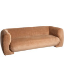 Canapé 3 places saumon design arrondi 226 cm Atrani