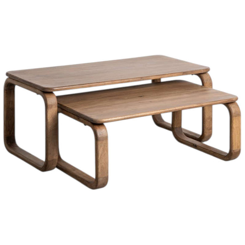 Lot de 2 tables basses gigognes en...