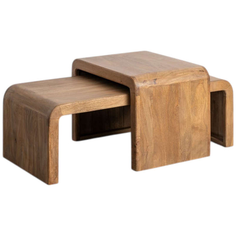 Lot de 2 tables basses gigognes en...