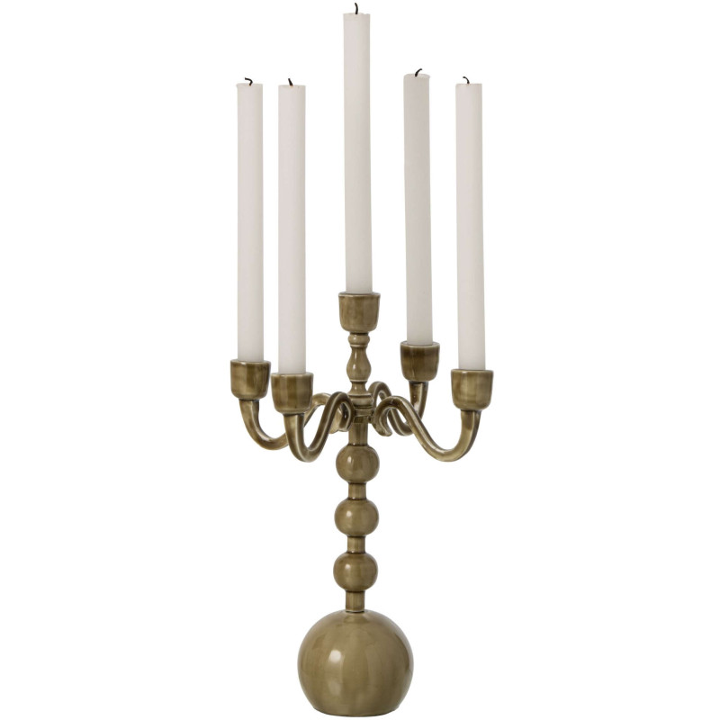 Chandelier 5 branches vert olive en...