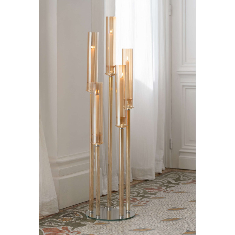 Grand chandelier sur pied 5 bougies...