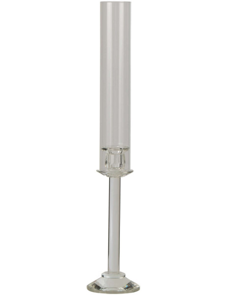 Bougeoir haut en verre transparent 61 cm Jablonec
