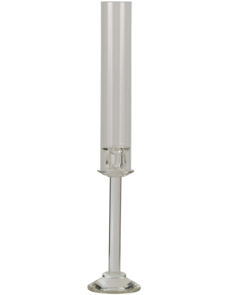 Bougeoir haut en verre transparent 61 cm Jablonec