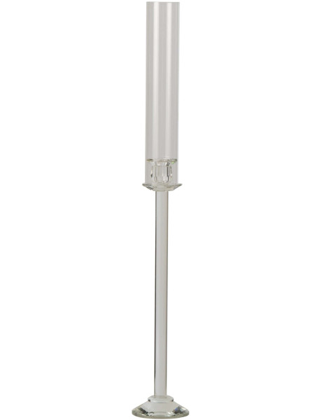 Bougeoir haut en verre transparent 80 cm Jablonec
