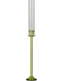 Bougeoir haut en verre vert 80 cm Jablonec