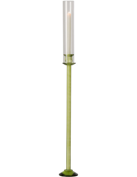 Bougeoir haut en verre vert 100 cm Jablonec