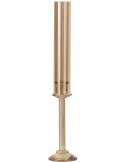 Bougeoir haut en verre doré 61 cm Jablonec