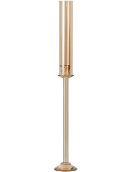 Bougeoir haut en verre doré 80 cm Jablonec