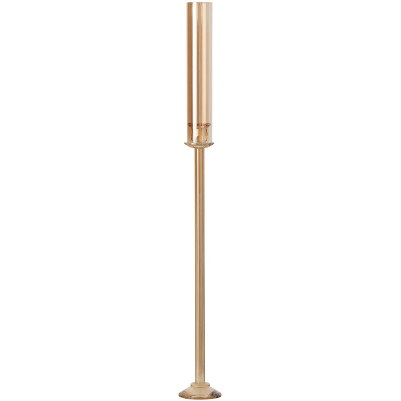 Bougeoir haut en verre doré 100 cm...