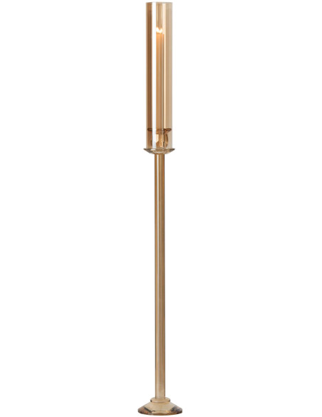 Bougeoir haut en verre doré 100 cm Jablonec