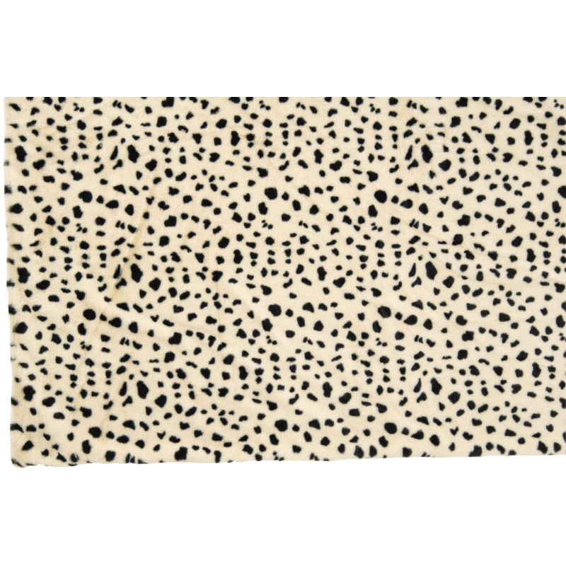 Plaid dalmatien noir et ivoire...