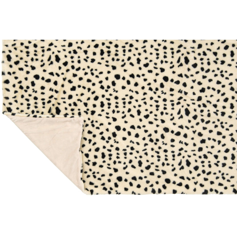 Plaid dalmatien noir et ivoire...