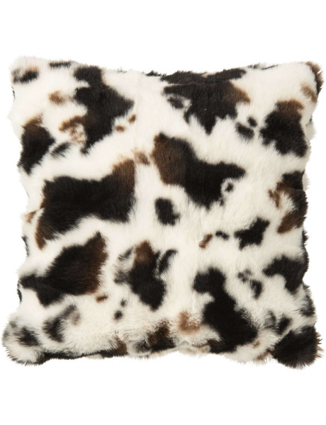 Coussin effet peau de vache marron 45x45 cm Locorotondo