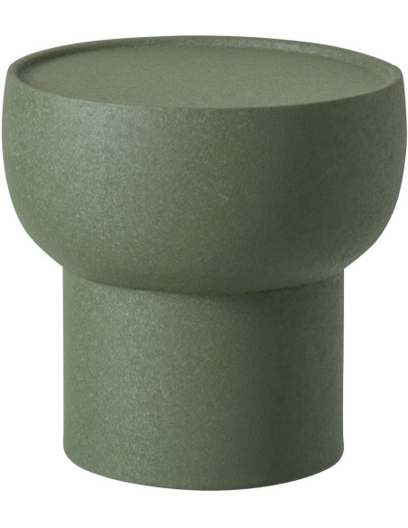 Table d’appoint ronde vert olive 41,5 cm Bobbio