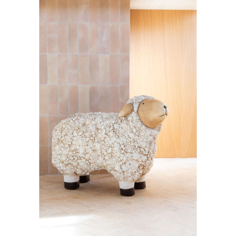 Grande statue mouton de jardin en...