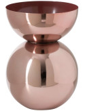 Vase boule en métal cuivre brillant 29,5 cm Dinant