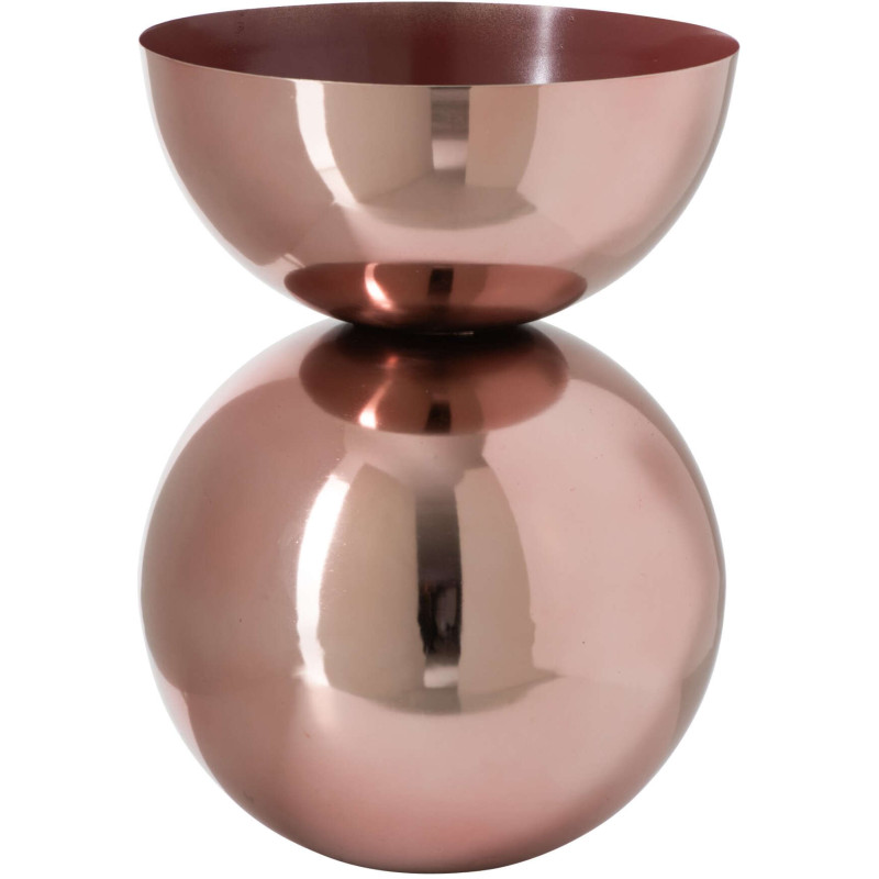 Grand vase boule en métal cuivre...