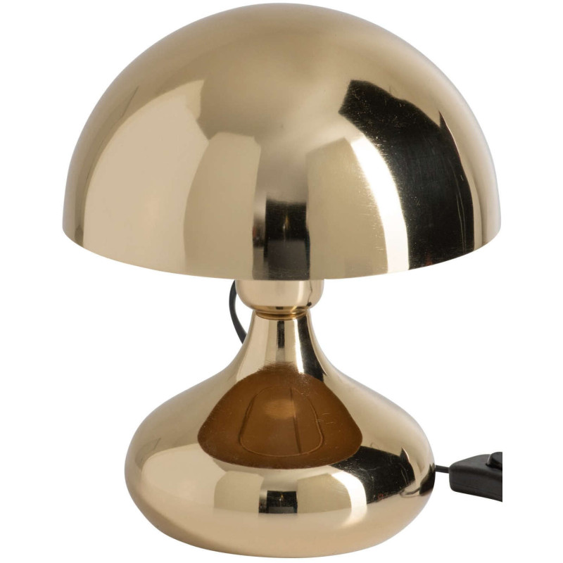 Lampe champignon dorée en métal 26 cm...