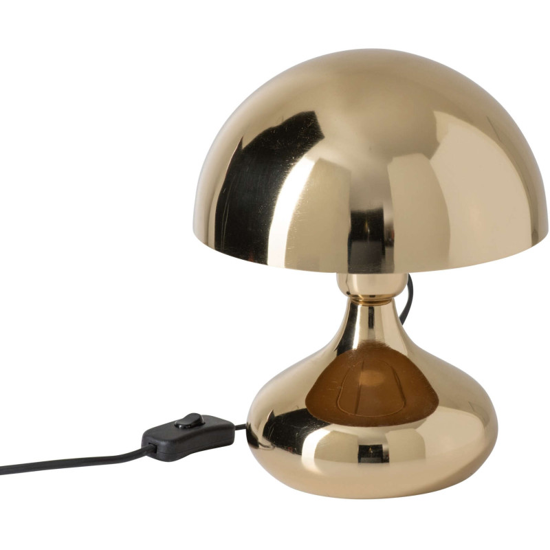 Lampe champignon dorée en métal 26 cm...