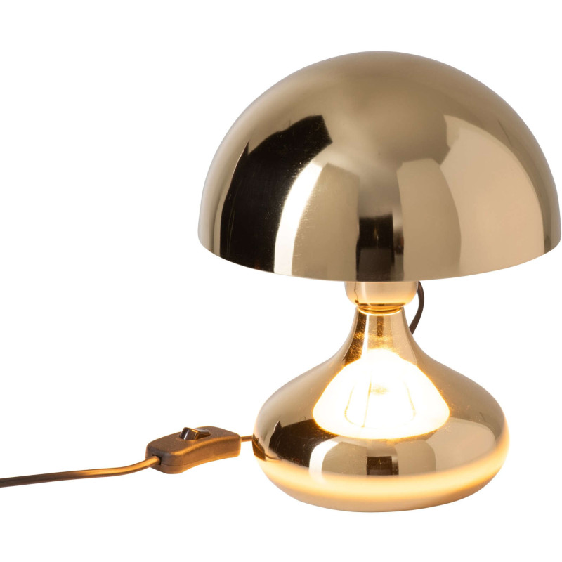 Lampe champignon dorée en métal 26 cm...