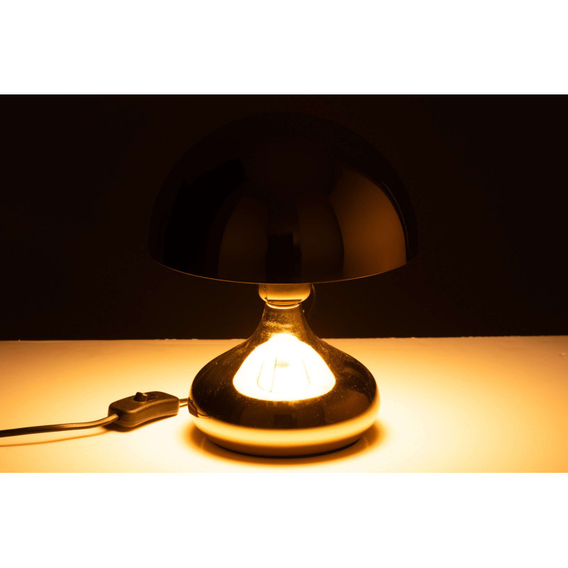 Lampe champignon dorée en métal 26 cm...