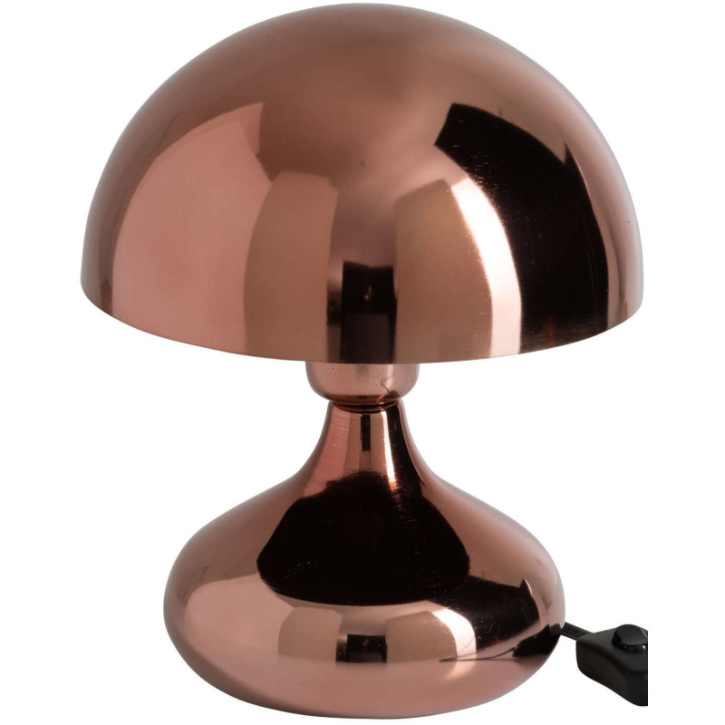 Lampe champignon cuivrée en métal 26...
