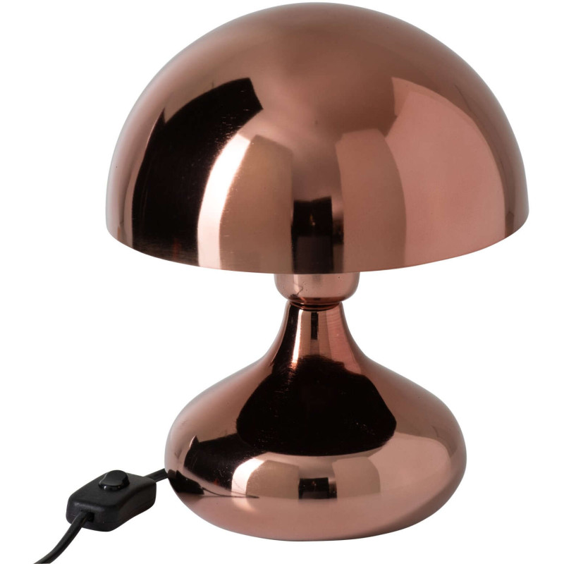 Lampe champignon cuivrée en métal 26...