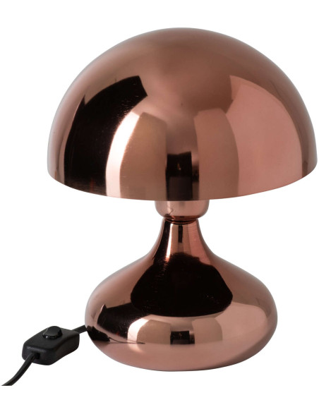 Lampe champignon cuivrée en métal 26 cm Dinant