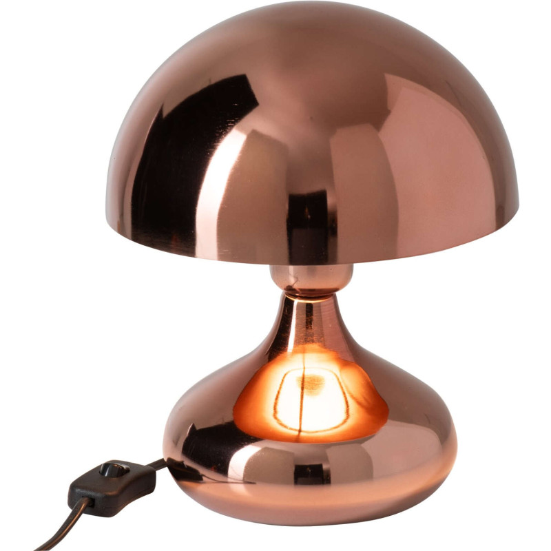 Lampe champignon cuivrée en métal 26...