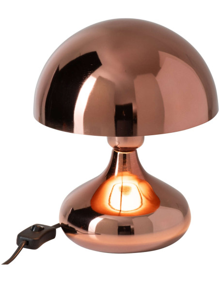 Lampe champignon cuivrée en métal 26 cm Dinant