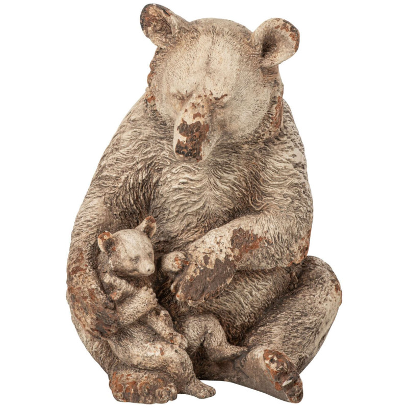 Statue ours et ourson de jardin en...