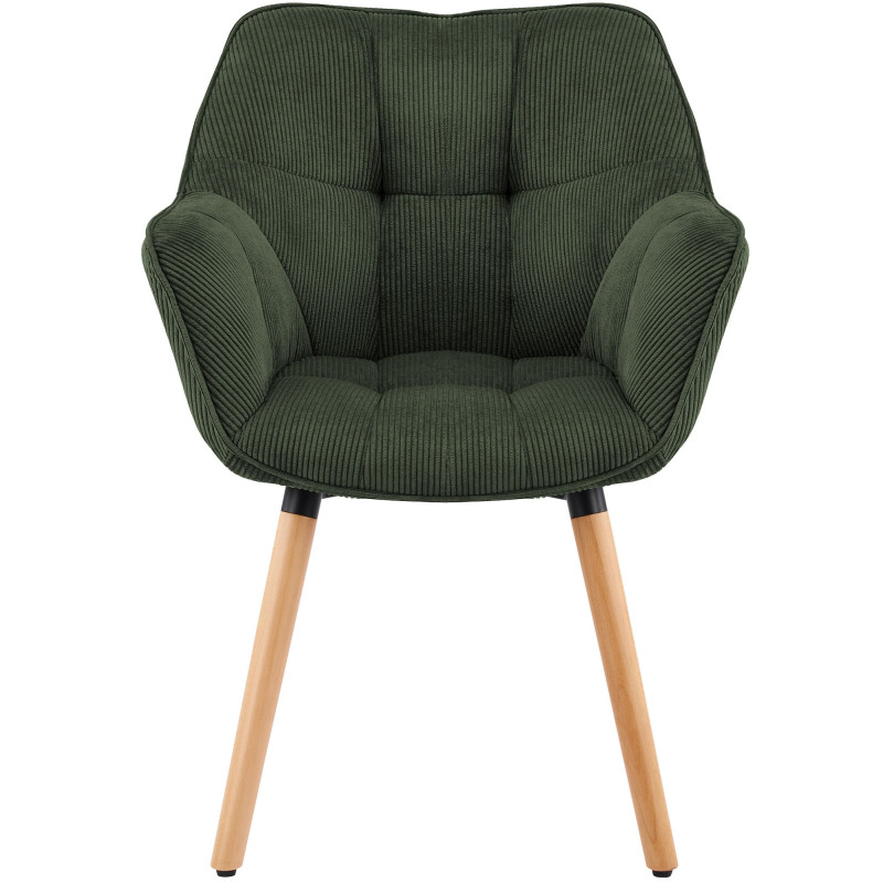 Chaise de salle à manger vert kaki en...