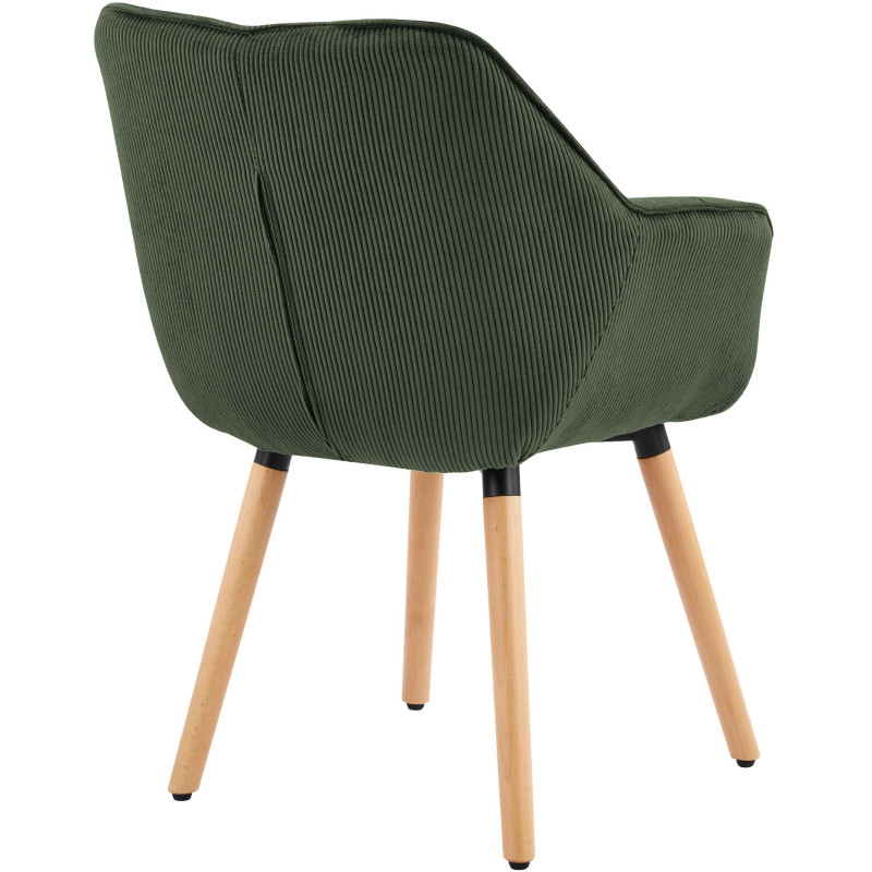 Chaise de salle à manger vert kaki en...